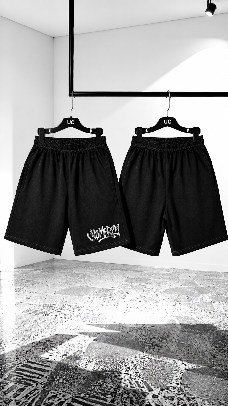 BLACKOUT SHORTS WHITE