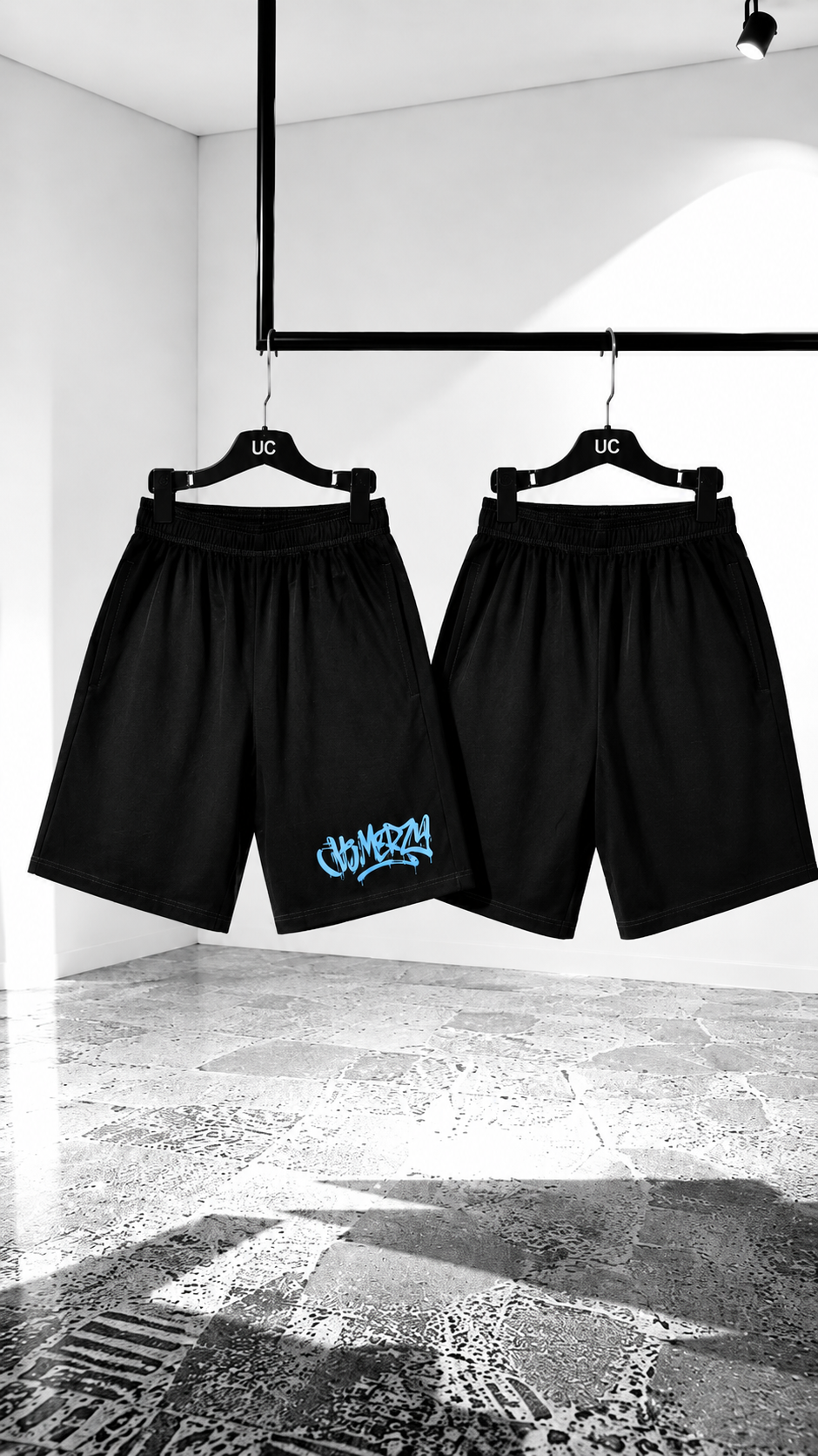 BLACKOUT SHORTS BLUE